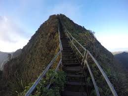 climbing stairs